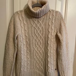 Eddie Bauer cream colored sweater. Size M tall